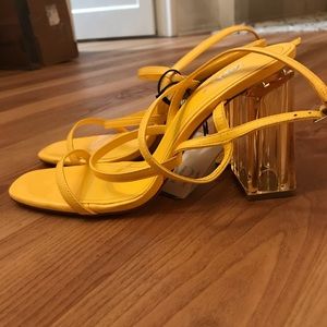 ZARA Clear Block Heel